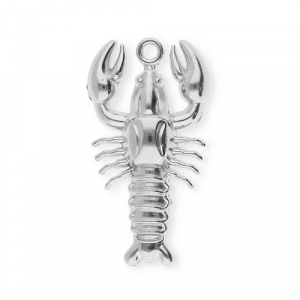 Colgantes Acero Inox langosta Plateado