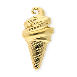 Broches llamativos in acero inox paleta de hielo Dorado