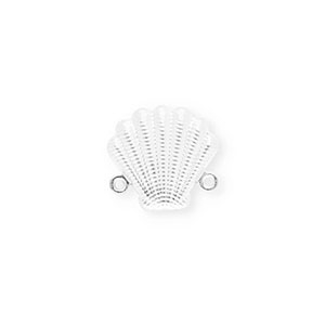 Fornituras Acero Inox entrepieza concha Plateado