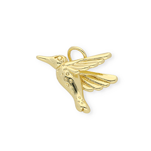 Metal TQ lat&oacute;n colgante colibr&iacute; Dorado