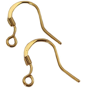 Pendientes de gancho 15mm Dorado