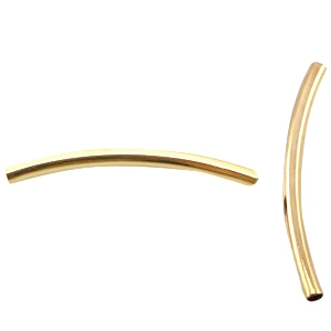 Tubo met&aacute;lico DQ 2.5x35mm Dorado
