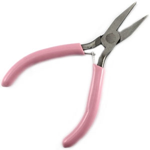 Alicate de punta plana rosa