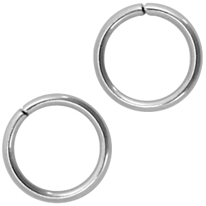 Fornituras Acero Inox anilla 8mm plata