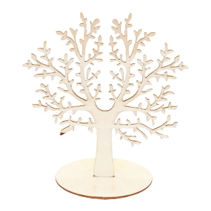 Expositor de joyer&iacute;a &aacute;rbol de madera Natural (color natural de la madera)