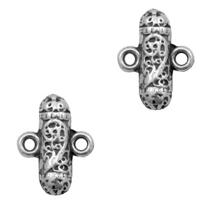 Colgantes/entrepiezas met&aacute;licas TQ T&oacute;tem Boho plata vieja (sin n&iacute;quel)