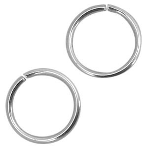 Fornituras Acero Inox anillas 4mm plata