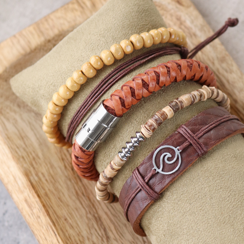 Crea audaces pulseras para hombres con diversos abalorios