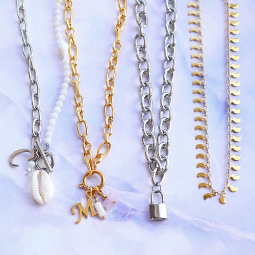 &iexcl;Dise&ntilde;a elegantes collares y accesorios con cadenas Jasseron en acero inoxidable!