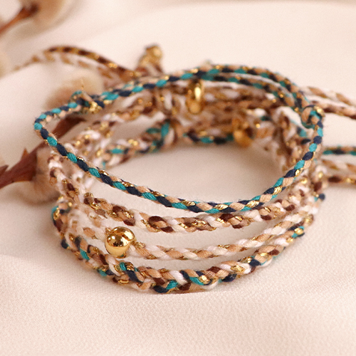 Manos a la obra con este chulo cord&oacute;n trendy trenzado en alegres colores