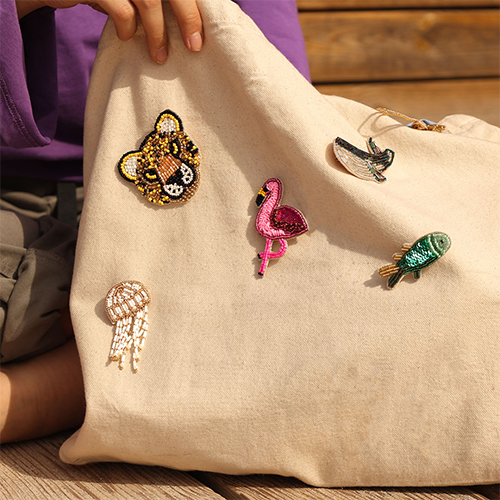 Tiempo de inspiraci&oacute;n con broches de animales