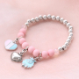 Joyer&iacute;a colores para ni&ntilde;as con colgantes met&aacute;licos