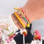 Este dise&ntilde;o es s&uacute;per f&aacute;cil de hacer con las pulseras facetedas