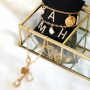 Insp&iacute;rate con los nuevos colgantes met&aacute;licos letras con strass & tarjetas de joyer&iacute;a