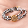 Crea divertidas pulseras y coleteros para pelo con la cinta el&aacute;stica cosida leopardo: