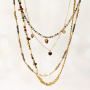 Crear collares con cuentas de cristal rocalla y abalorios y colgantes de acero inoxidable: 
