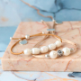 Estas pulseras se pueden hacer con la &uacute;ltima colecci&oacute;n de perlas de agua dulce