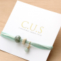 Estos bonitos pendientes y pulseras son f&aacute;ciles y r&aacute;pidos de hacer con los colgantes disco de piedra natural y las cuentas facetadas.   	 