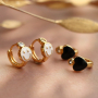 Combina estos coloridos anillos y pendientes con joyas hechas a mano