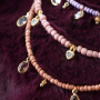 Collares minimalistas con abalorios rocalla de cristal