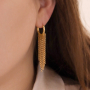 Ponte creativa con el metal TQ lat&oacute;n pendientes criolla