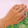 C&oacute;mo hacer anillos con abalorios de zirconia