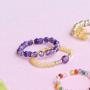 C&oacute;mo hacer anillos con abalorios de zirconia
