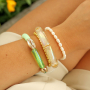 Manos a la obra con los abalorios acr&iacute;licos tubo para pulseras veraniegas  