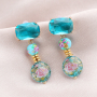 Creaci&oacute;n de pendientes de verano con abalorios de cristal con flores