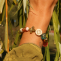 Crea joyas con abalorios acr&iacute;licos en colores oto&ntilde;ales