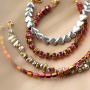 Dise&ntilde;a joyas &uacute;nicas con abalorios hematita