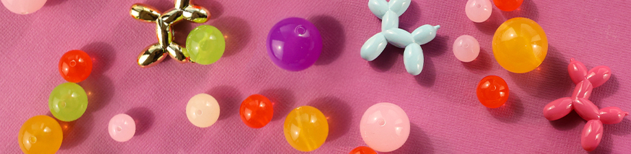 Nuevos abalorios acrílicos DQ® redondos en todos tamaños Nuevos abalorios acrílicos DQ® redondos en todos tamaños